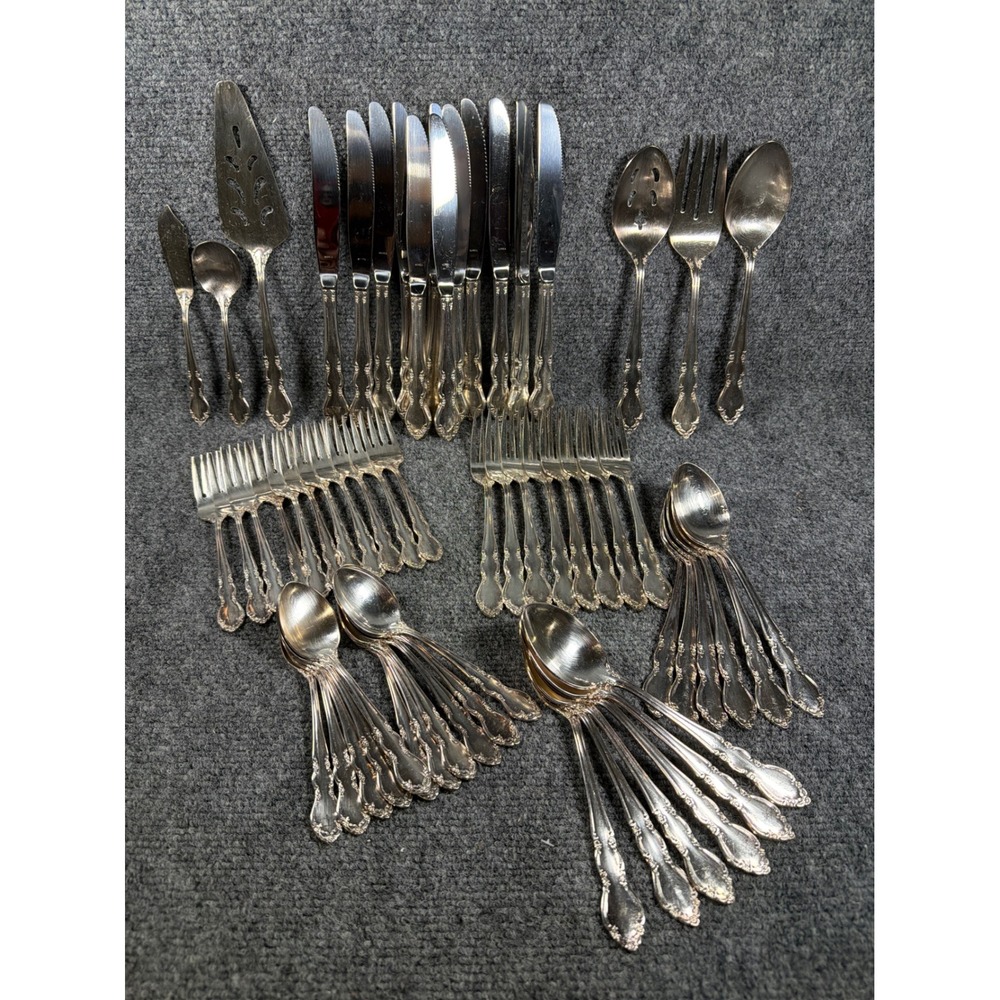 Supreme Cutlery by Towle E.P., Korea 'Baroness' Flatware Set 60pc Vintage